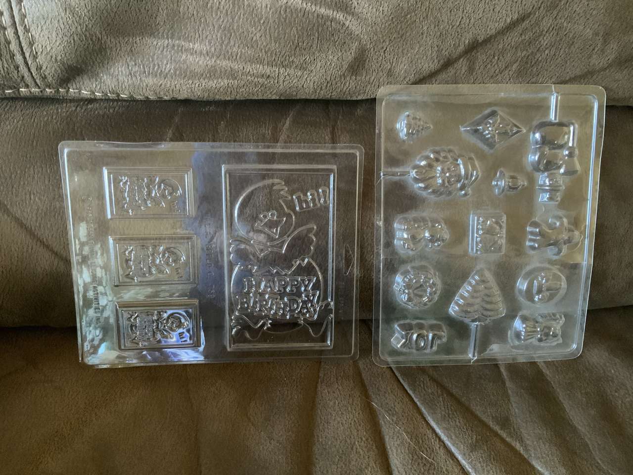 BRAND NEW EASTER/CHRISTMAS CHOCOLATE MOLD SET. $15 FOR BOTH.