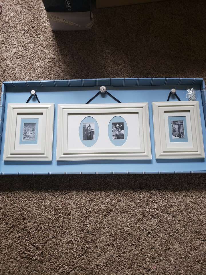 BEAUTIFUL BRAND NEW THREE PIECE WALL GALLERY PICTURE FRAME S