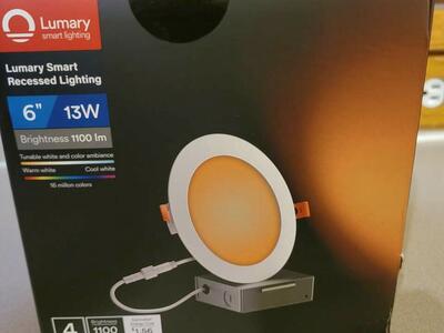 Recessed ceiling lights, 4 pack lumary