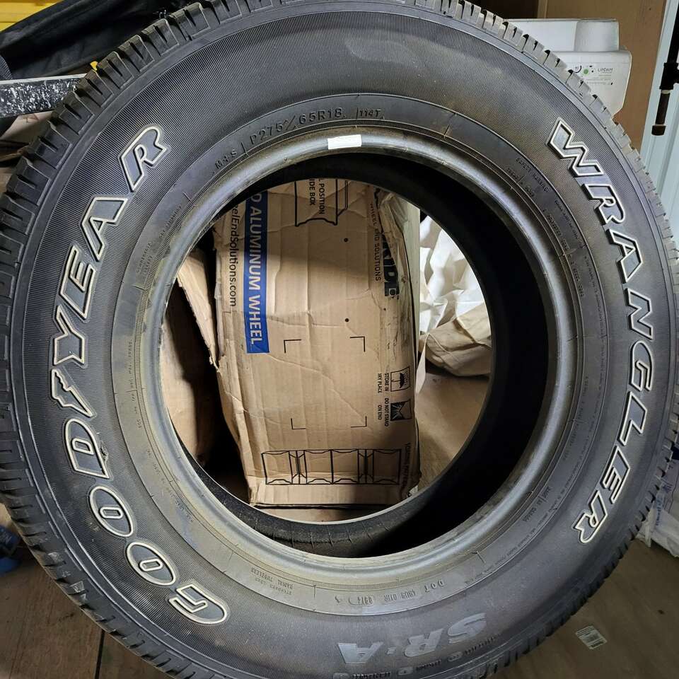 New, Goodyear Wrangler P275/65R18