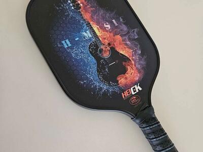 Nice Pickleball Paddle with Awesome Guitar Graphics!