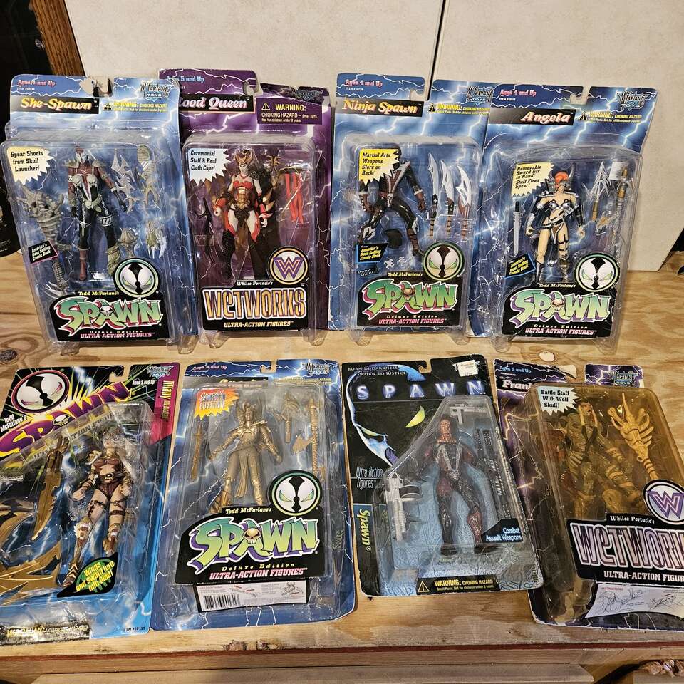 spawn and other vintage action figures