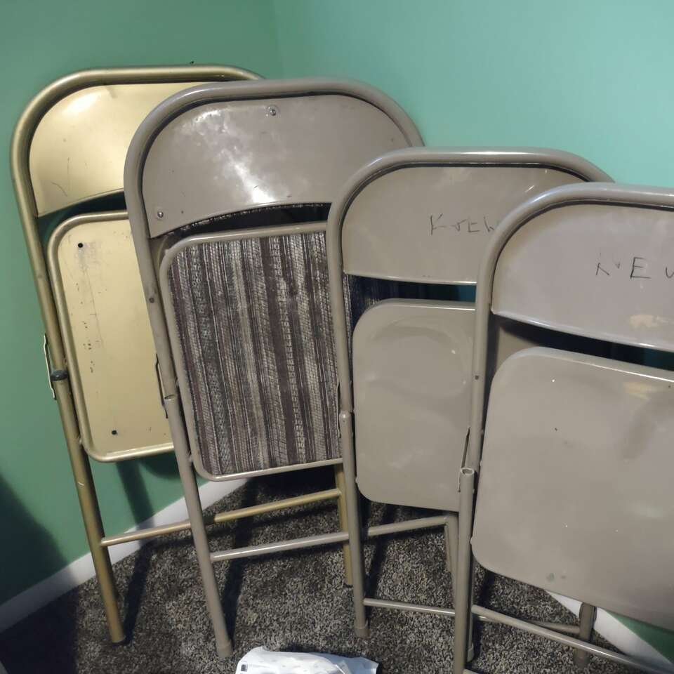 Assorted folding chairs Furniture