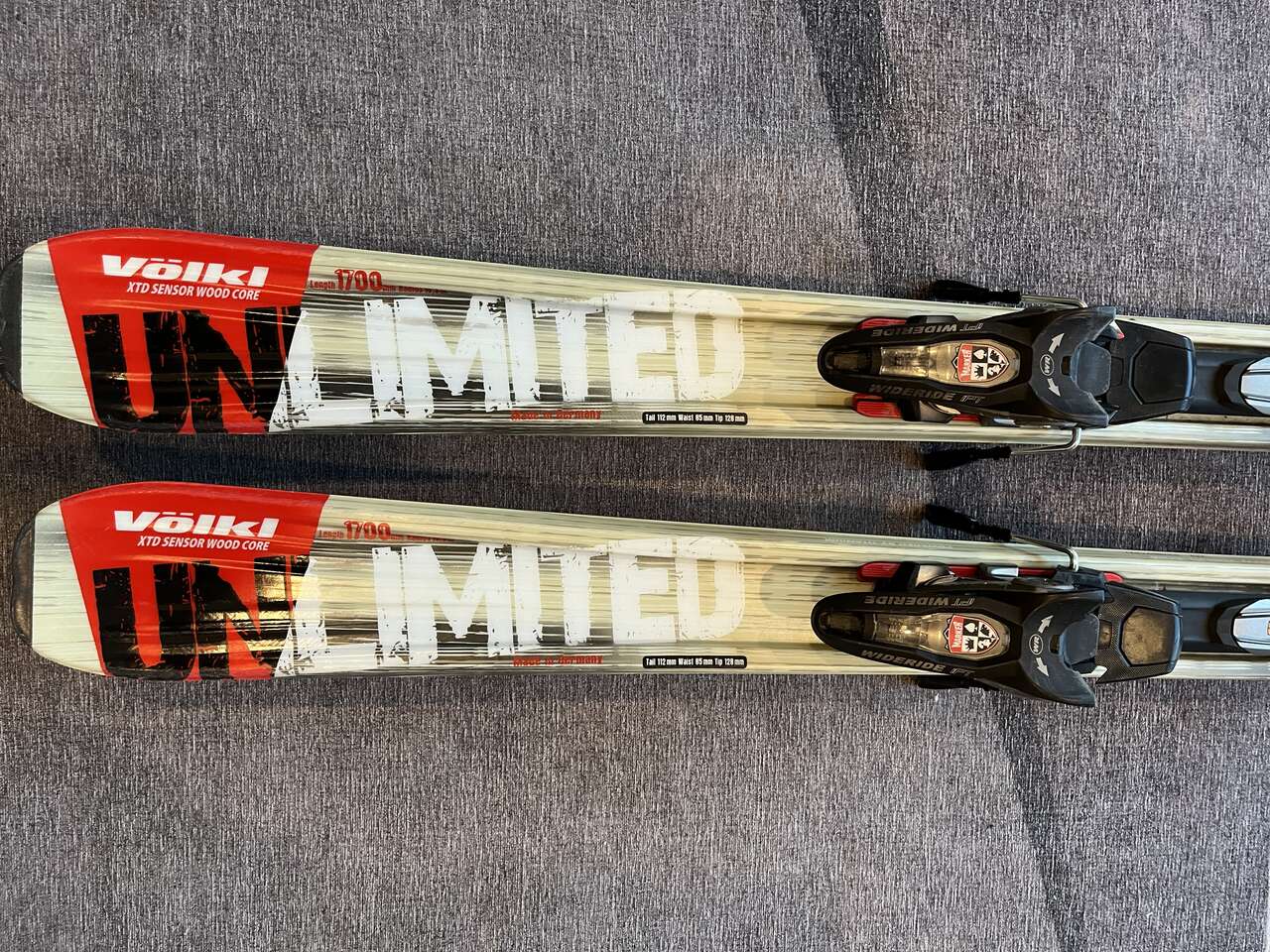 Vintage VOLKL AC50 skis 170cm with Marker bindings