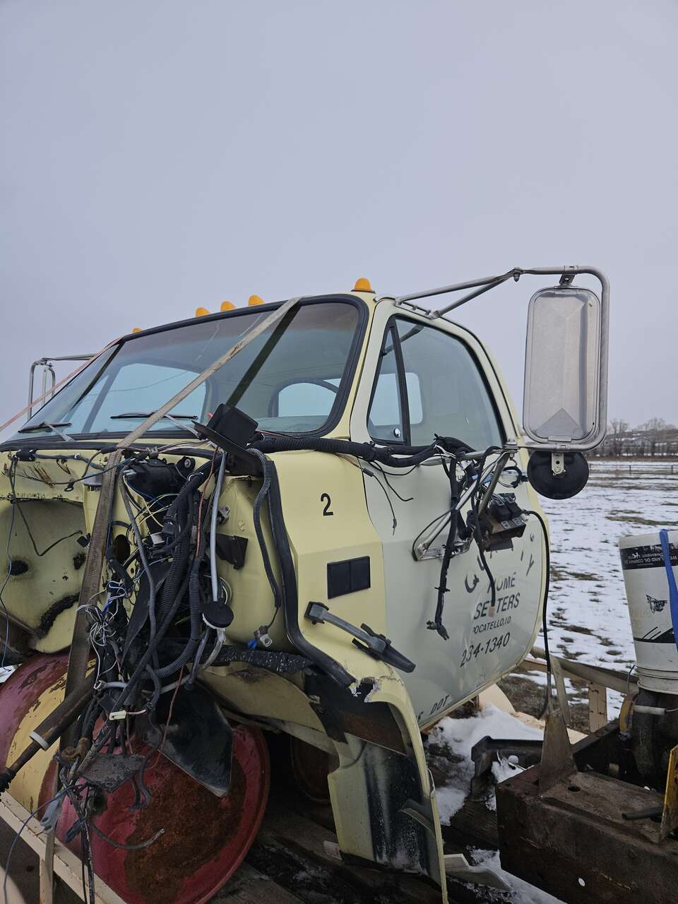 Late 80s   GM  Square Body Medium Duty Truck Cab with Tilt Hood  C50 C60 C70