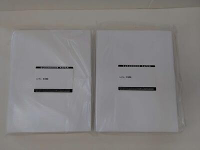 WHITE color Clean Room paper NEW - 250 sheets sealed