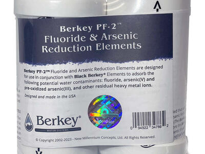 Berkey PF2 fluoride heavy metals filter