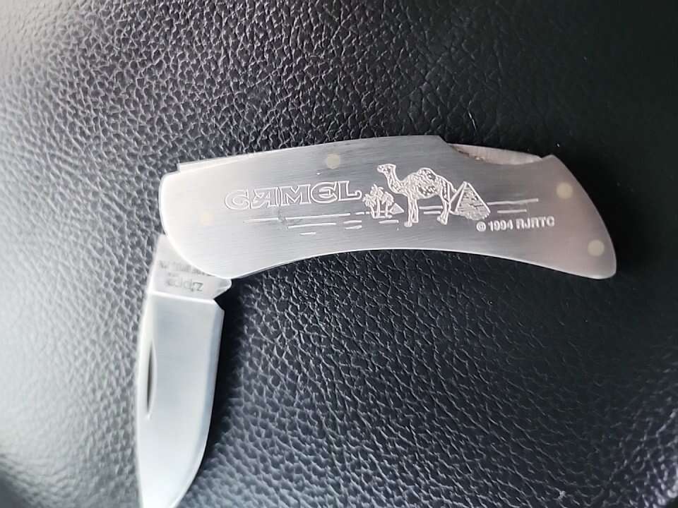 Vintage 1994 Camel Zippo Slimline Knife