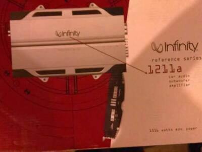 Infinity car amplifier 1211a