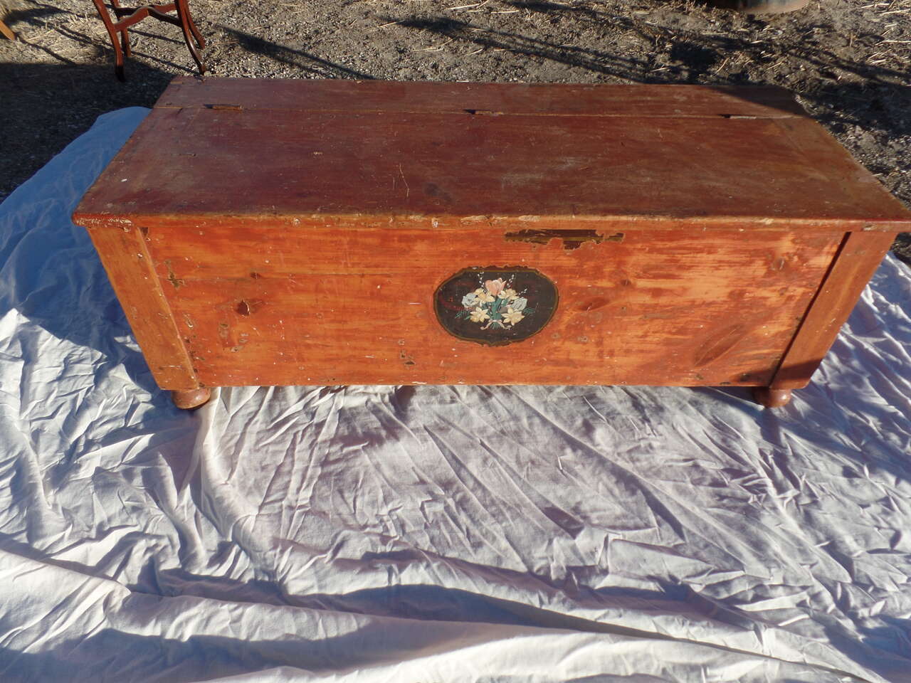Antique Pine Trunk