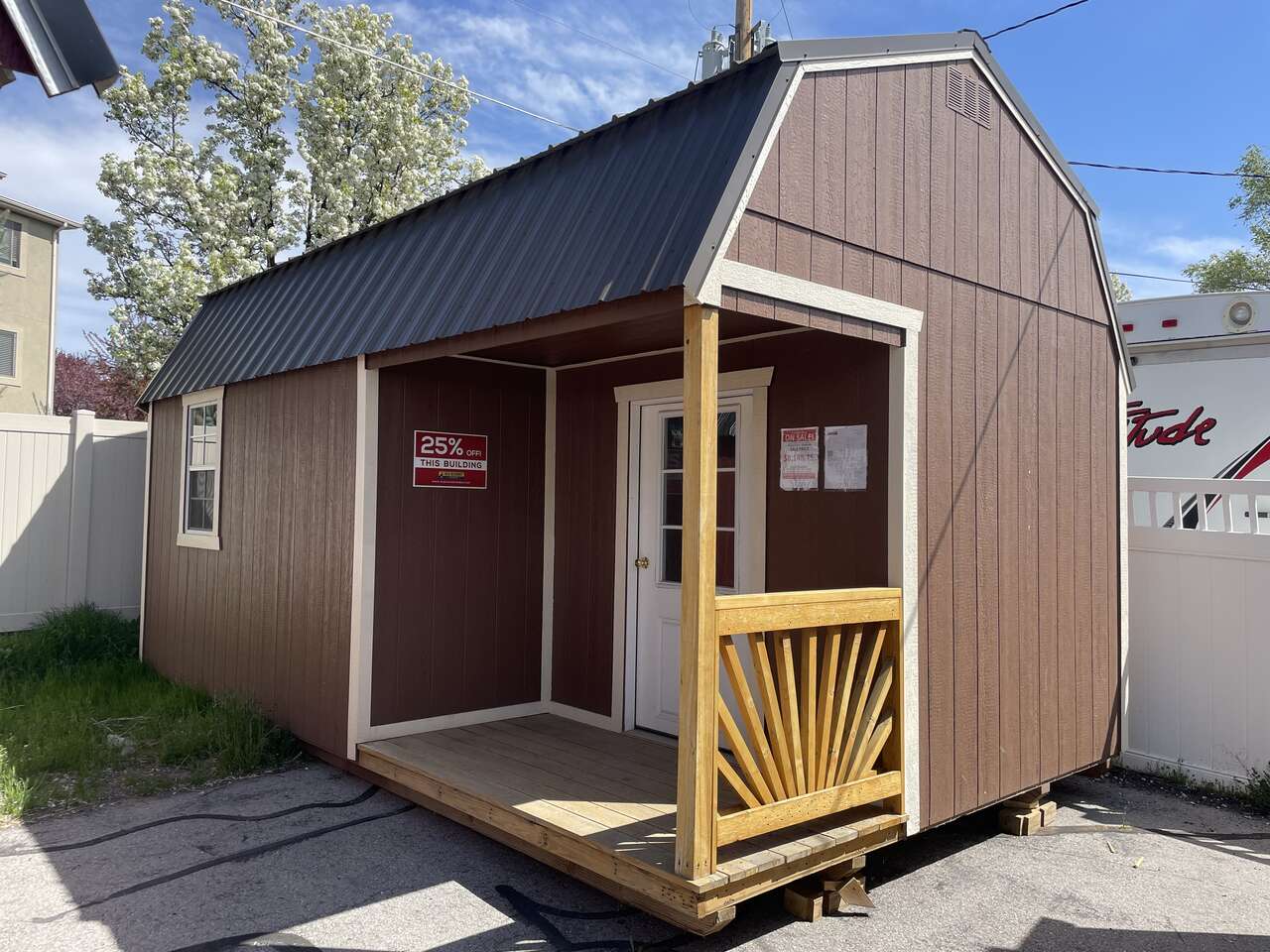 12x20 LOFTED BARN WITH PORCH NOW 30% OFF!