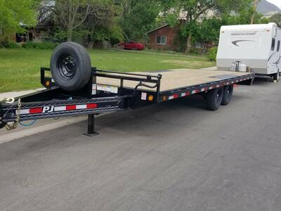 22ft PJ flat deck Trailer