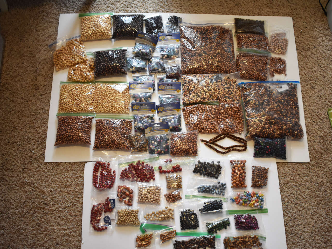 Bulk Wood Beads For Jewelry Making, Beaded Curtain, Mala Making and Crafts