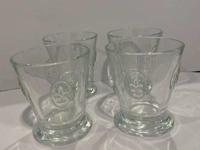 Fleur De Lis-la Rochere Clear Bar ware Glasses