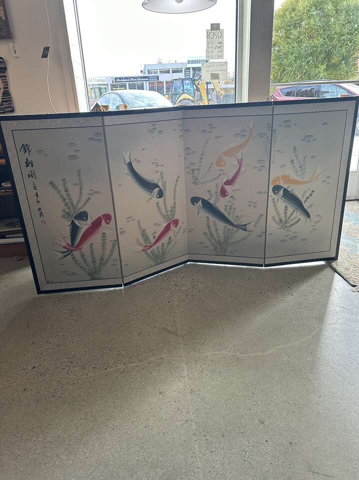 Gold Dish Foldable Art Screen