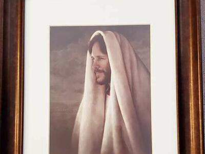 Greg Olsen Gentle Healer matted and framed print