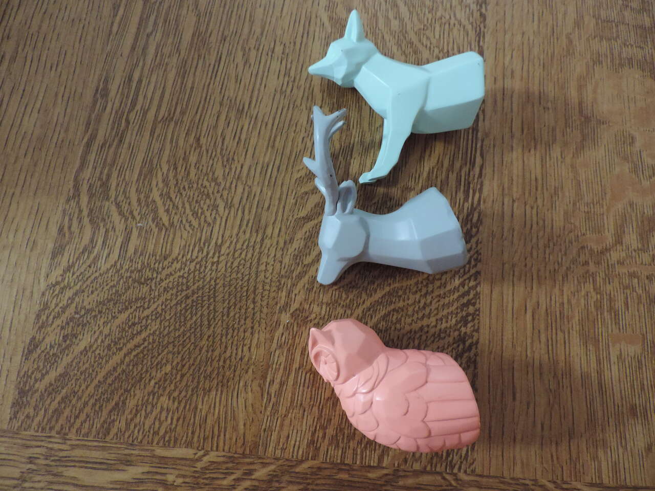 Polyresin Decorative Animal Head Key Scarf Jewelry Purse Wall Hooks