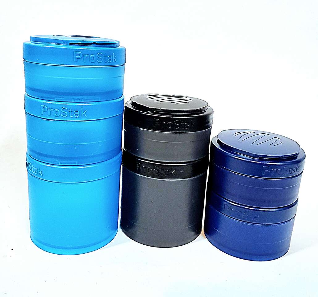 Blender Bottle ProStak Expansion Pak Twist n' Lock Storage Containers with Pill Minders.