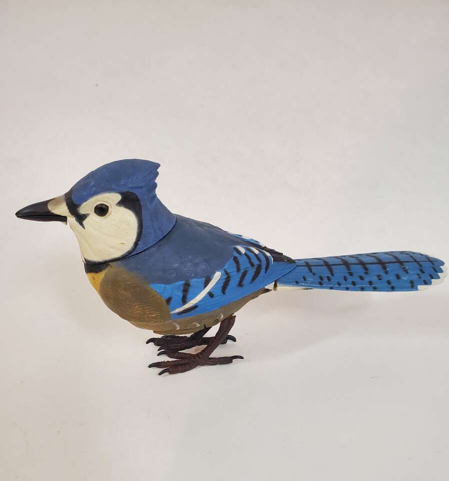 Breezy Singers Blue Jay Bird Motion Activated Movement and Birdsong. Photo Sensor Takara 2003