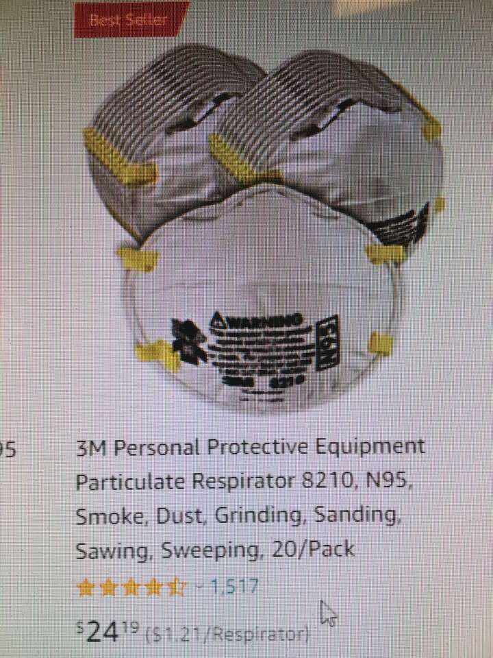 N95 Masks By 3M - Box Of 20 Masks Or Case Of 160