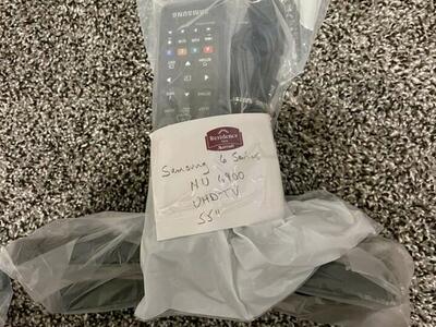 New TV Remote & Batteries, TV Legs, & Cord,