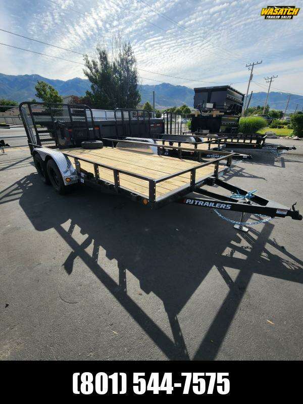 2024 PJ - UL - 7x14 with ATV Ramps/HD Ramp Utility Trailer