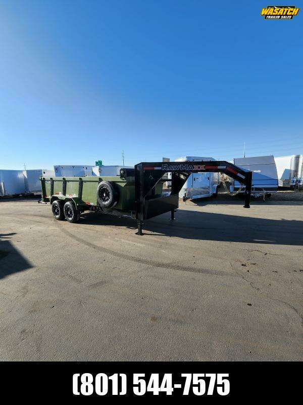 2025 RawMaxx 7X16' GN LPX 16K Dump Trailer