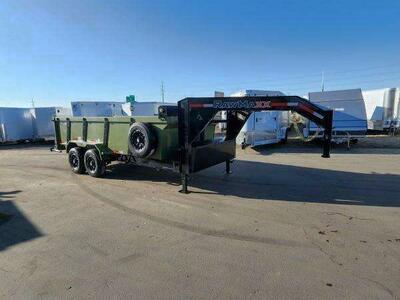 2025 RawMaxx 7X16' GN LPX 16K Dump Trailer