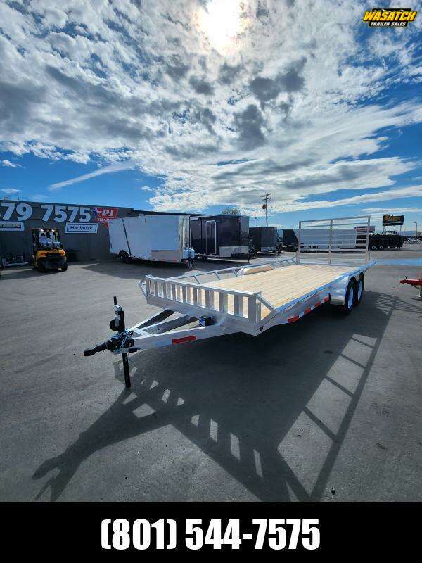 2025 Baughman Products 7X22 ASR with ATV Ramps Aluminum Utility Trailer