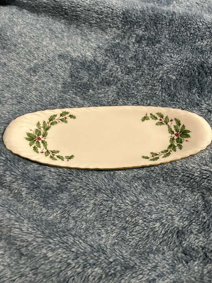 Lenox Holly Berry Relish Tray