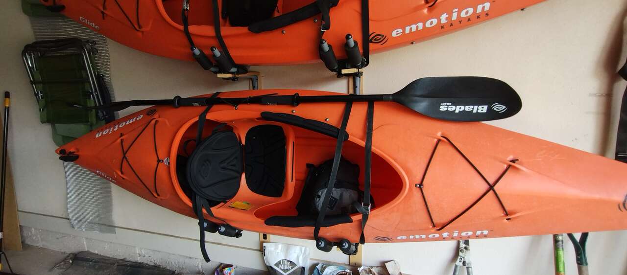 Glide Kayaks with paddles and roof… Water Sports
