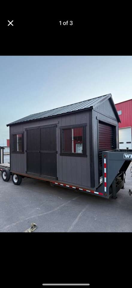 Lofted 10x16 Shed With Rollup Door