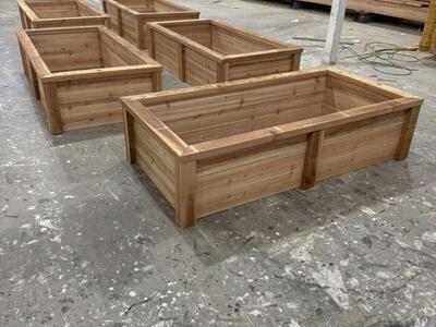 6x3x1.5 Cedar Garden Bed