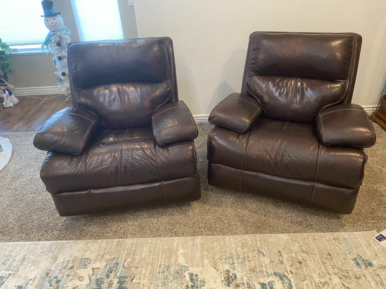 Two Swivel Rocker/ Recliners Furniture