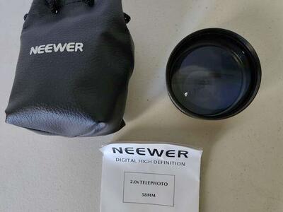 Neewer 58mm 2X Telephoto Lens