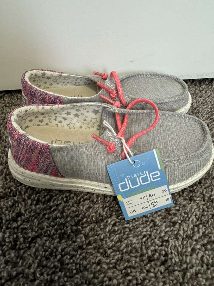 Brand new Hey Dude girls Wendy Sz 11 & 12
