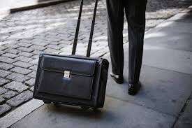 Wheeled Rolling Briefcase, Documants, Lawyer, Business, Luggage, Suitcase, Sales, Pilot, Carry, Suitcase, Travel, Roller
