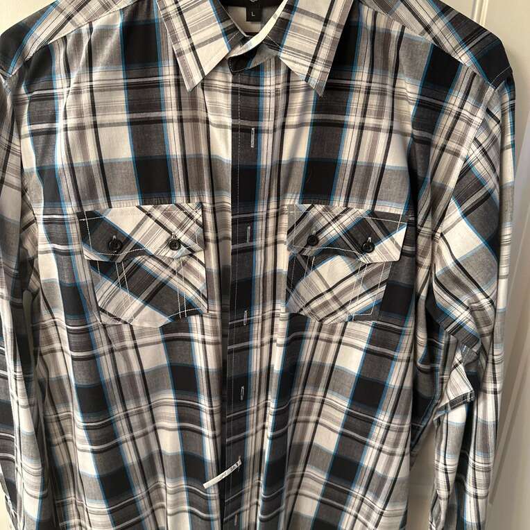 Beverly Hills Polo Club Dress Shirt Size Large