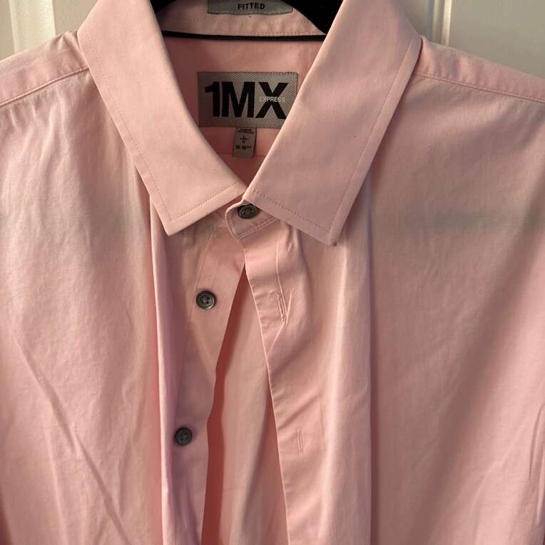 Express Fitted Dress Shirt Size Large