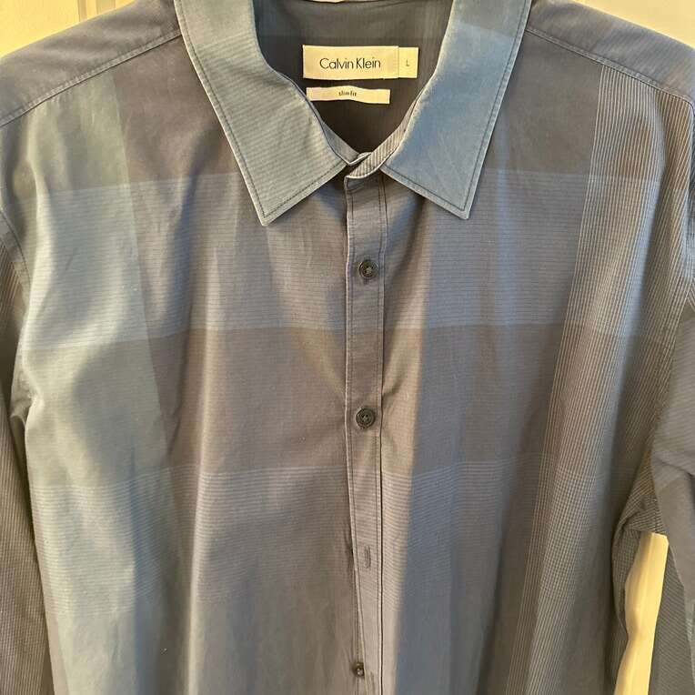 Calvin Klein Slim Fit Dress Shirt Size Large