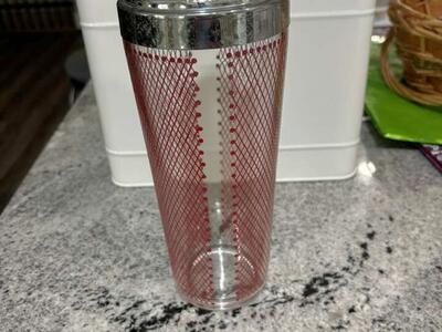 Art Deco Glass Cocktail Shaker