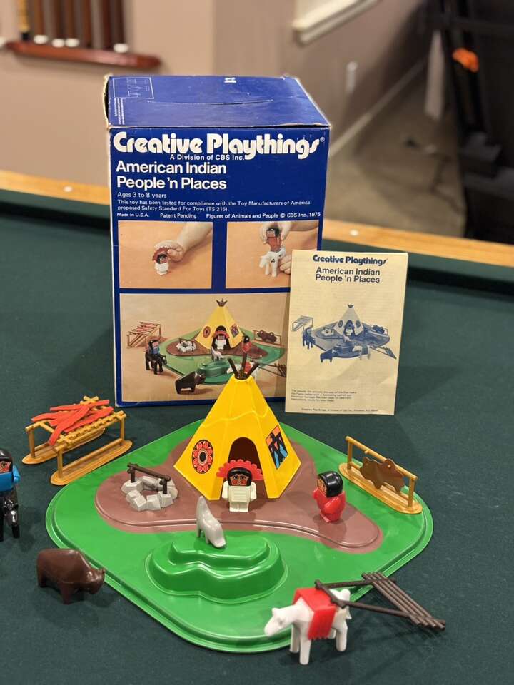 Vintage 1975 Creative Playthings Native American