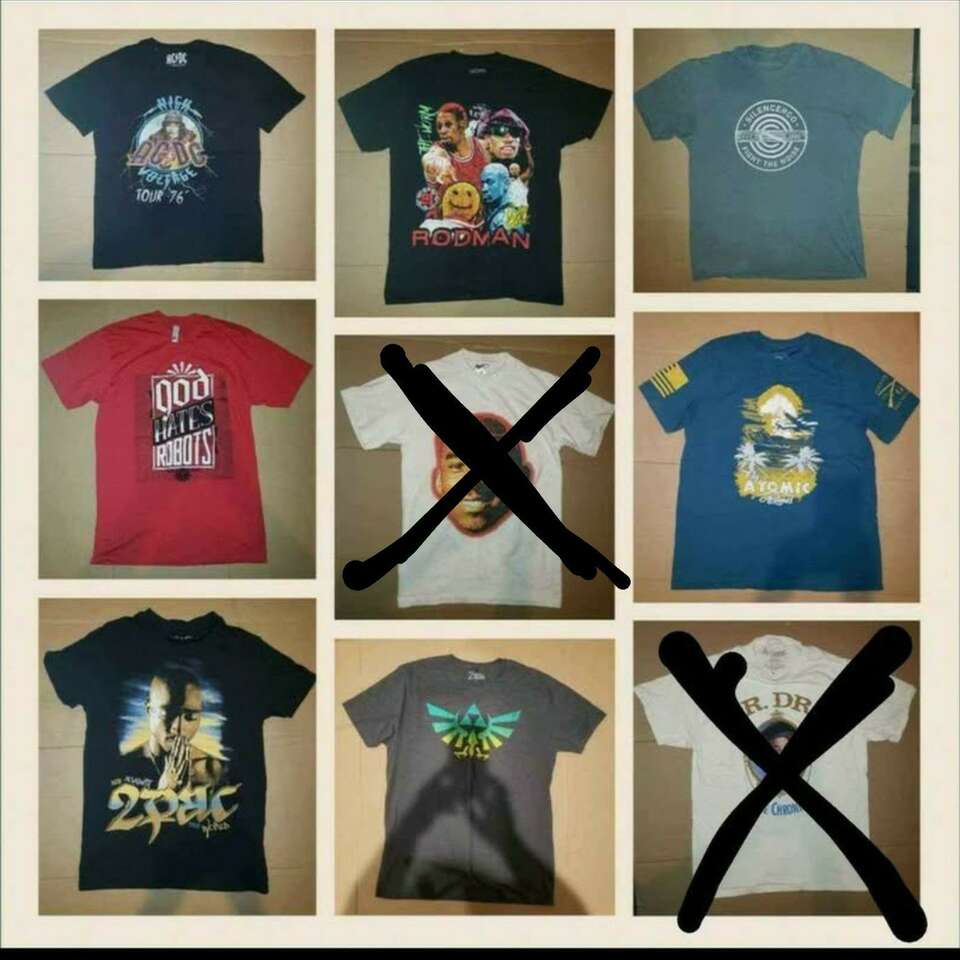 Graphic Tees Mens Medium lot of 7 shirts