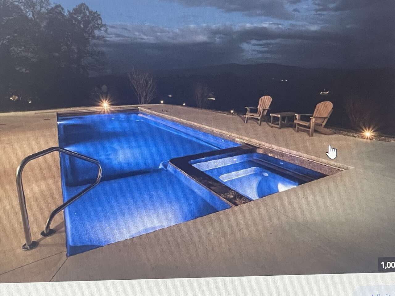 Pool with built in hot tub $140,000