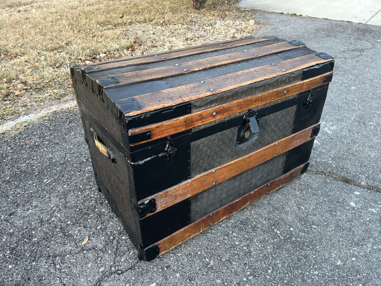 Antique steamer trunk