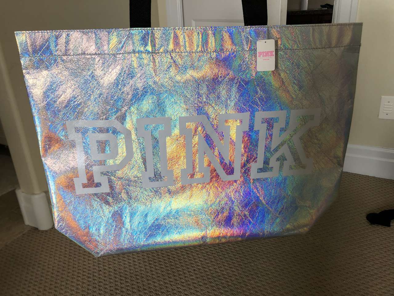 New VS PINK big iridescent bag
