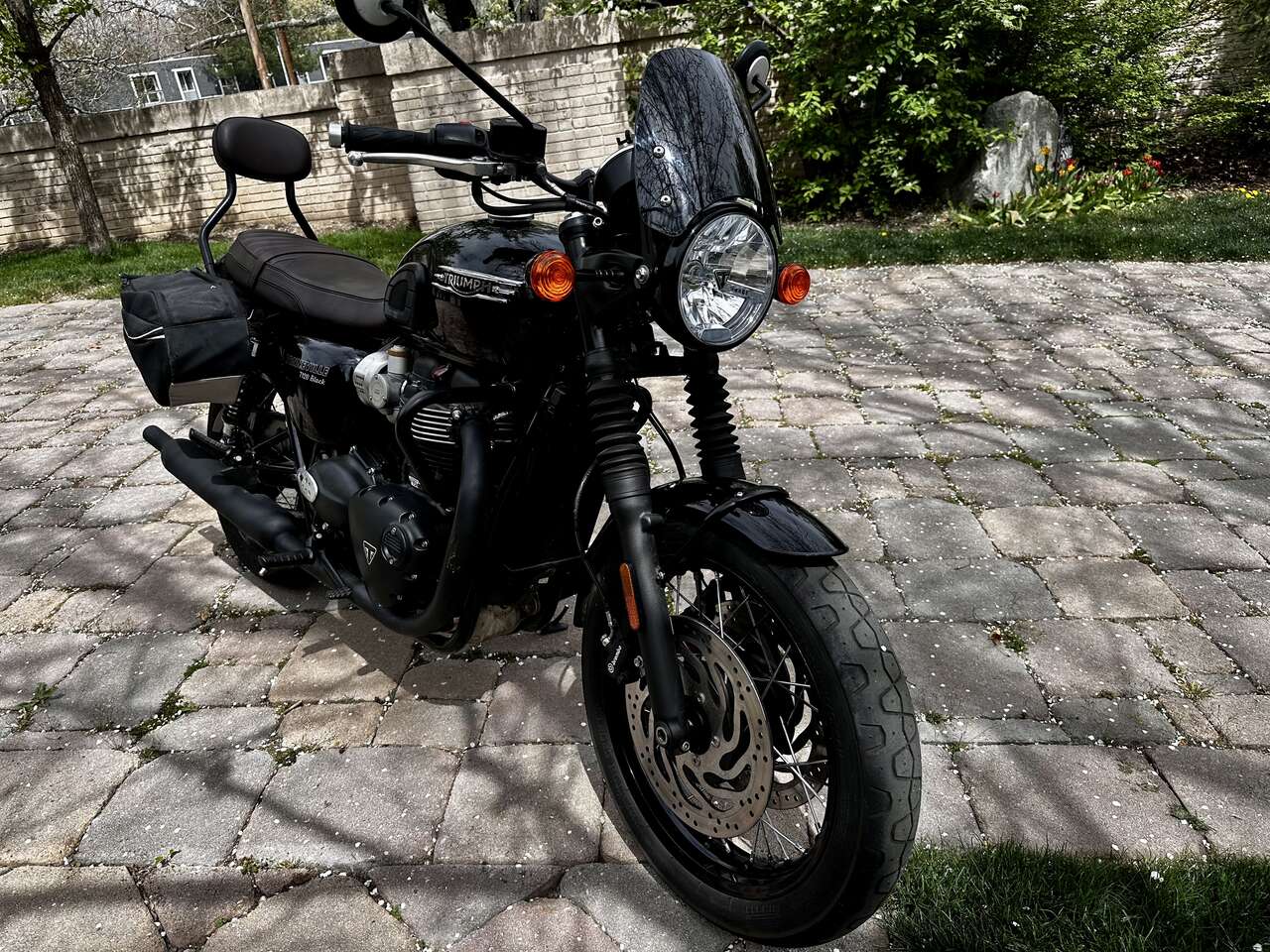 Like New 2022 Bonneville T120 Black Motorcycle loaded with extras and low miles