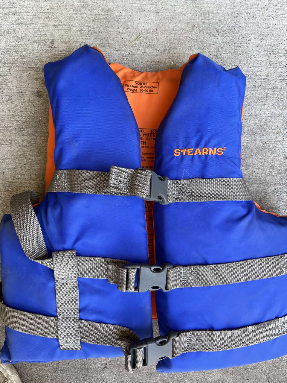 Life Vest Stearns Youth