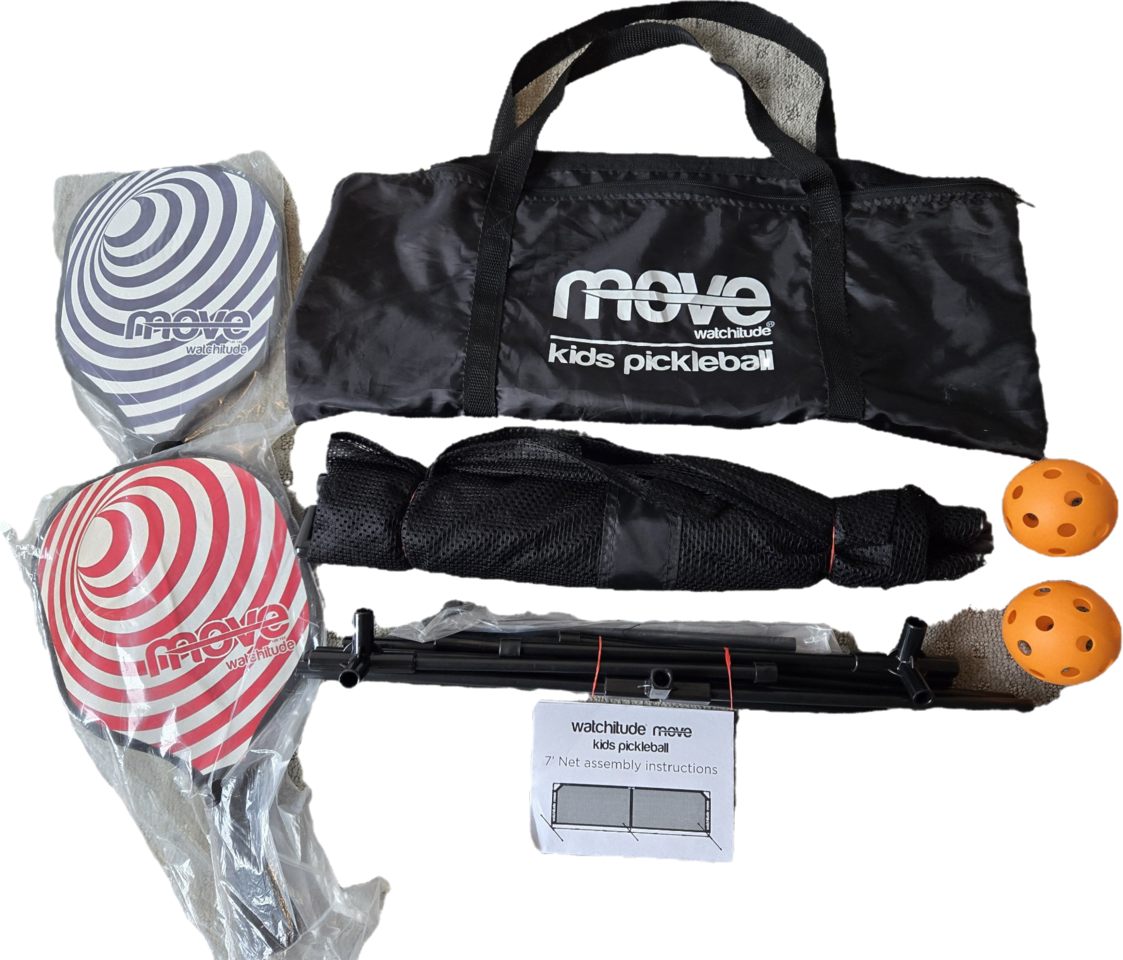 Watchitude Move Indoor / Outdoor 7 Foot Kids Pickle Ball Set pickleball