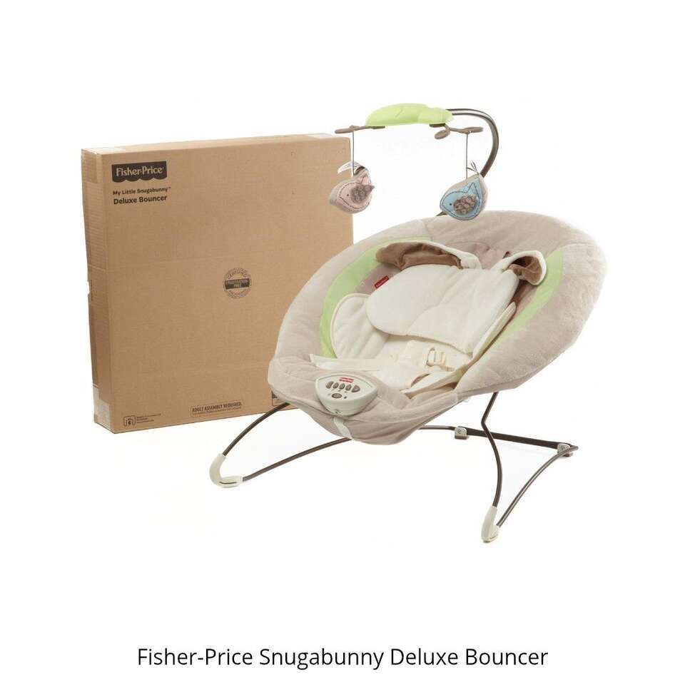 NEW Fisher Price Snugabunny Baby Bouncer Deluxe